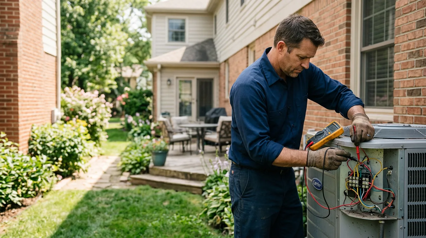 HVAC technician working near Sidman, PA